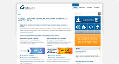 Desktop Screenshot of cadnet.cz